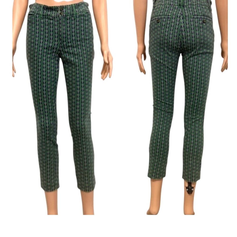 Anthropologie 4 Essential Slim Trousers ankle pant butterfly P2 3114